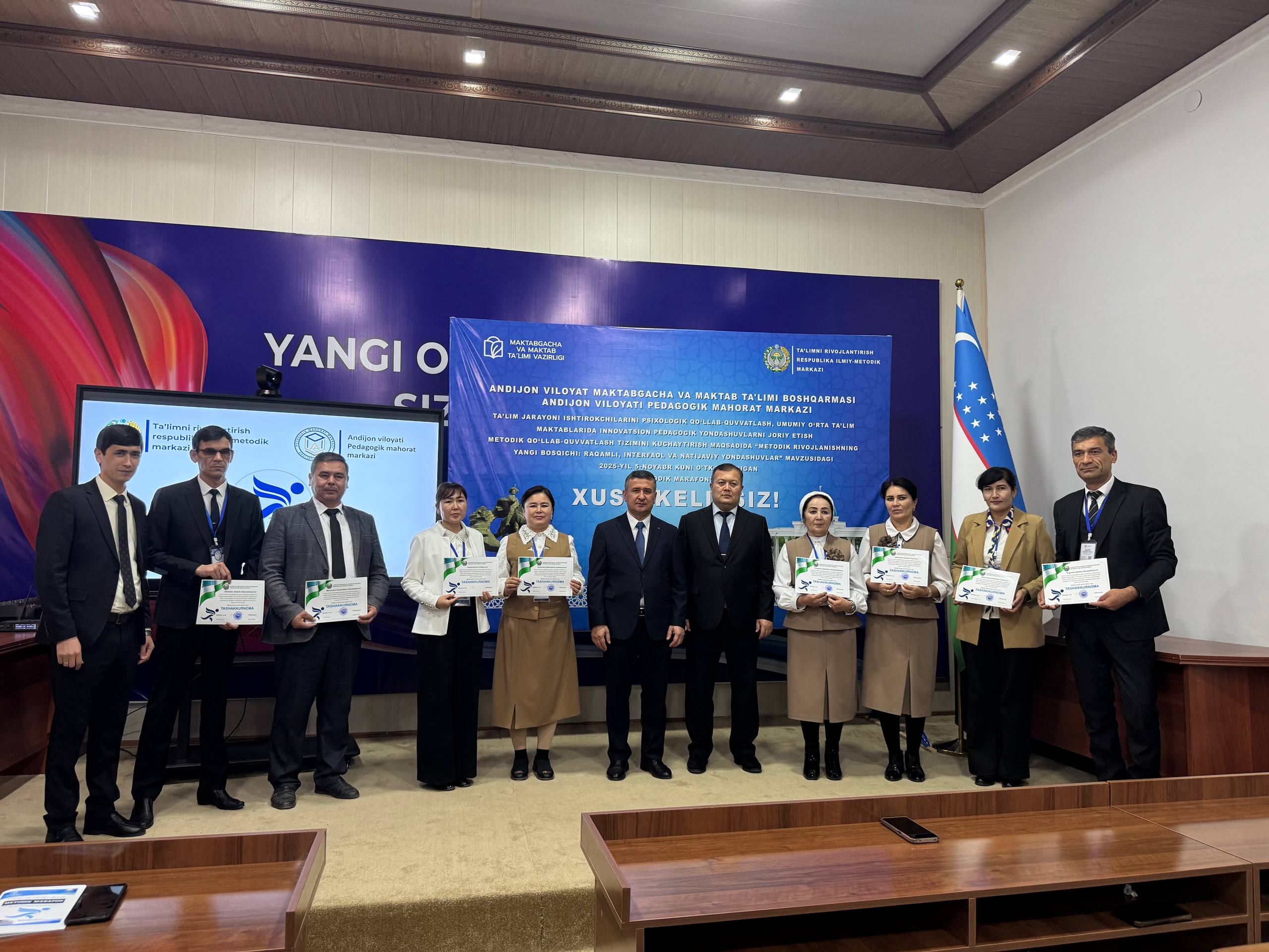 Andijon viloyatida pedagoglar uchun “Metodik marafon” tashkil etildi